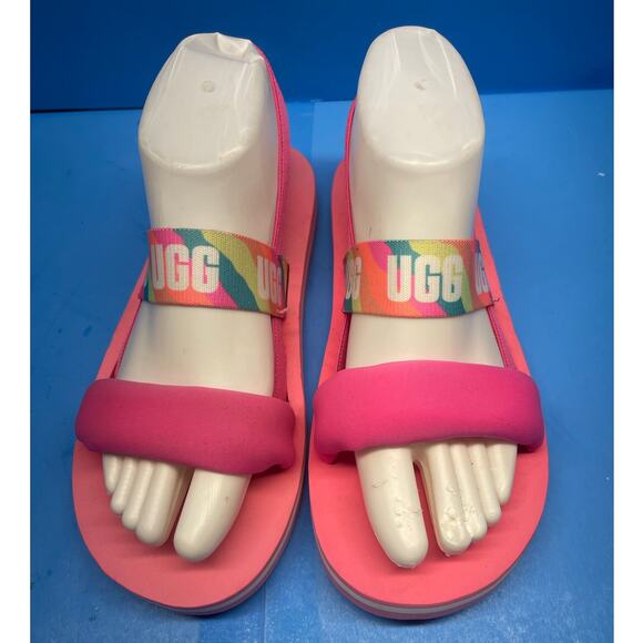 UGG Sandals Zuma Sling Slingback Pink Casual Comfort Open Toe Size 7 - Picture 2 of 10